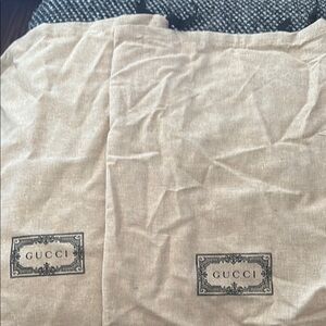2 Gucci Beige Dust Bags